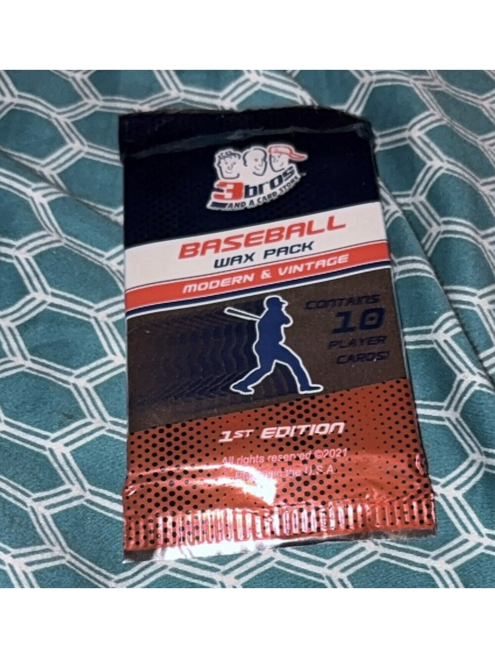 3 Bros and a Card Store Baseball Wax Pack Modern & Vintage 1st Edition 2021 Pack